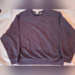 Roxy Women's Crew Neck Sweater, Dolman Sleeves, Embroidered Logo, Black, S NWT